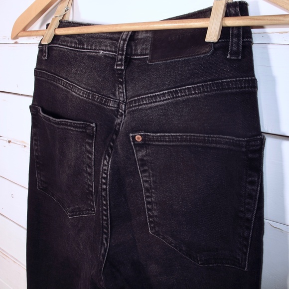 H&M Vintage Destroyed High Rise Charcoal Skinny - Picture 3 of 11